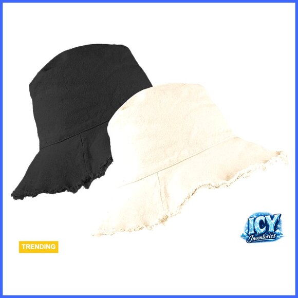 Washed Cotton Bucket Hat with 3.2 Inch Wide Brim for Sun Protection main image 2